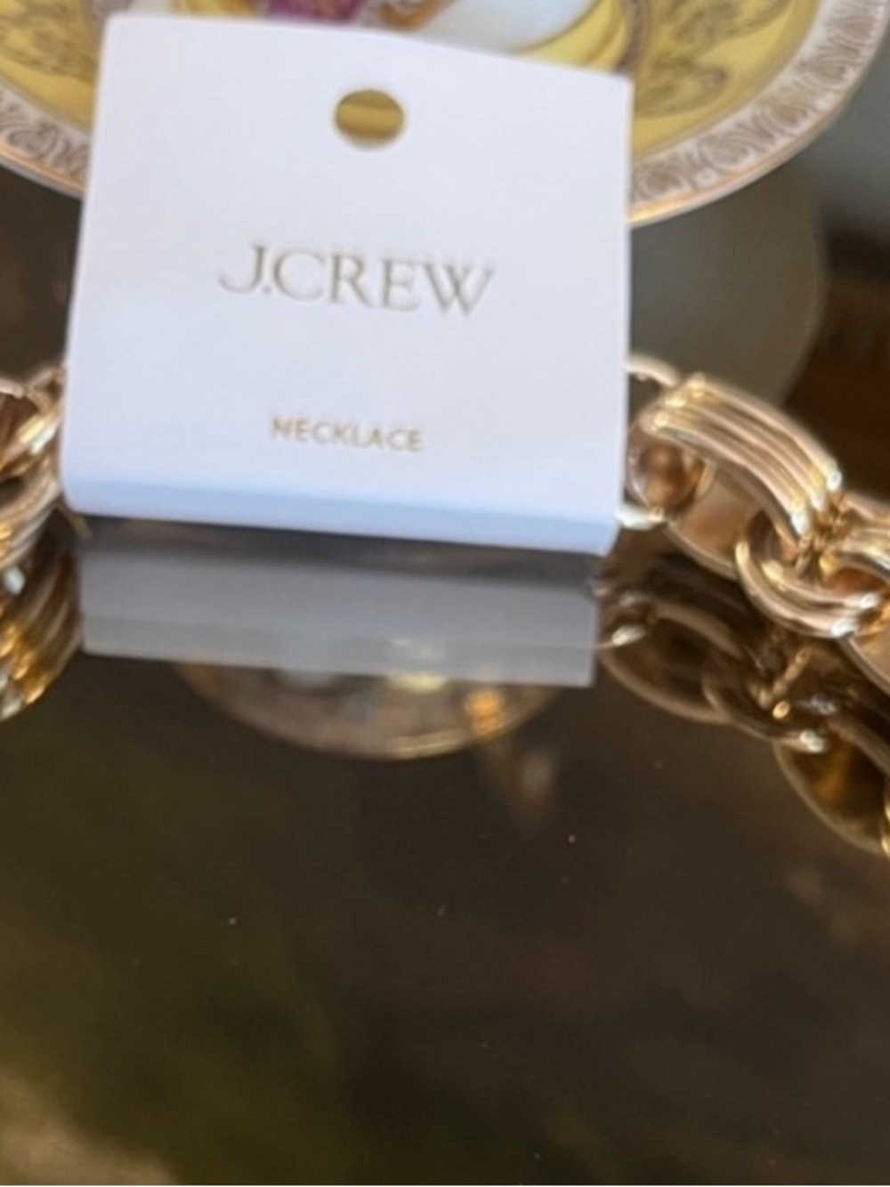 J. Crew Gold Chunky Links Statement Necklace - Picture 3 of 7